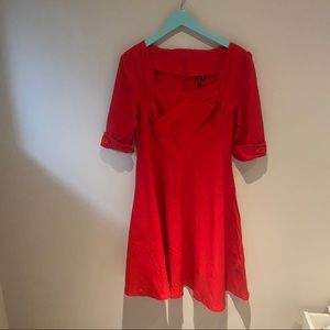 Red Retro Rockabilly Inspired Dress